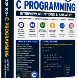 Top 100+ Real-Time C Programming Interview Questions & Answers (2026 Edition) β Scenarios, Code, and Expert Tips