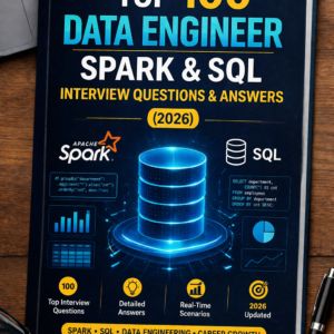 Top 100 Data Engineer Spark & SQL Interview Questions & Answers (2026)
