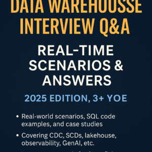 Top 100 Data Warehouse Interview Q&A β Real-Time Scenarios & Answers (2025 Edition, 3+ YOE)