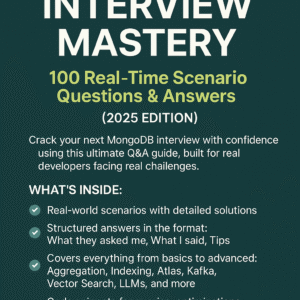 MongoDB Interview Mastery: 100 Real-Time Scenario Questions & Answers (2025 Edition)