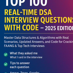 Top 100 Real-Time DSA Interview Questions with Code β 2025 Edition