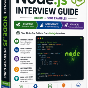 Node.js Interview Mastery Pack – 100+ Real-Time Scenario-Based Questions & Answers (2026 Edition)
