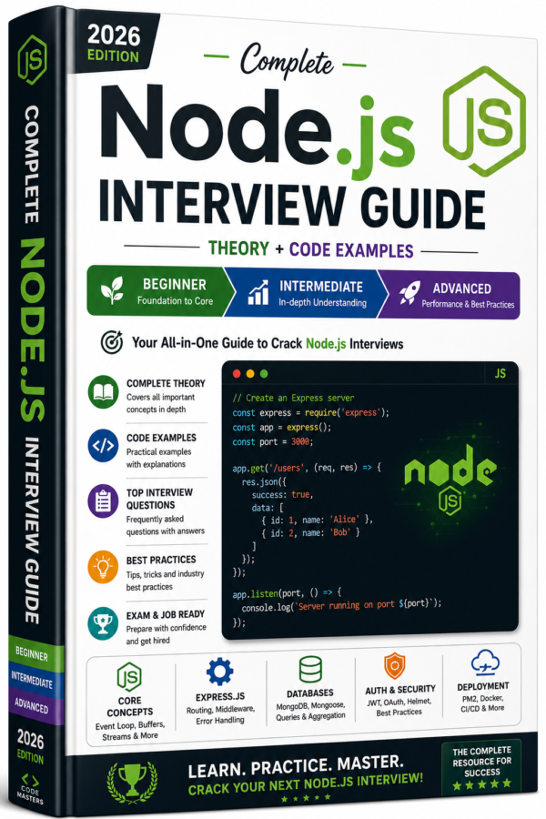 basic callback - javascript interview mastery 2026 -... Node.js Interview Mastery Pack – 100+ Real-Time Scenario-Based ...