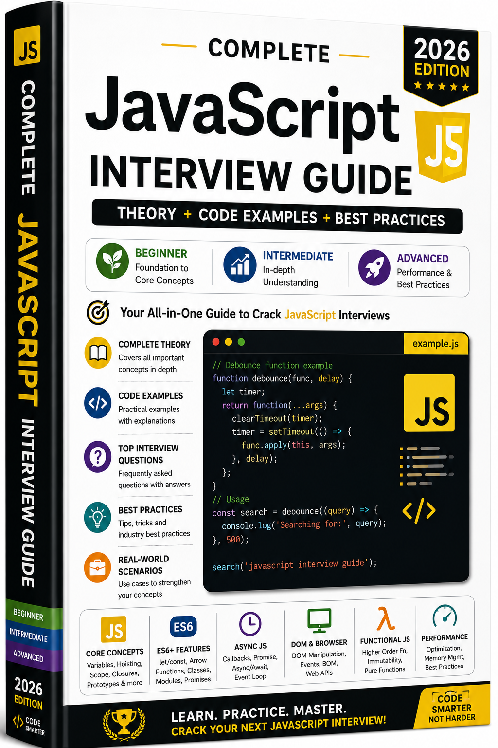 Top 100+ JavaScript Interview Questions & Answers (2026 Edition) – Real-Time Scenarios with Code
