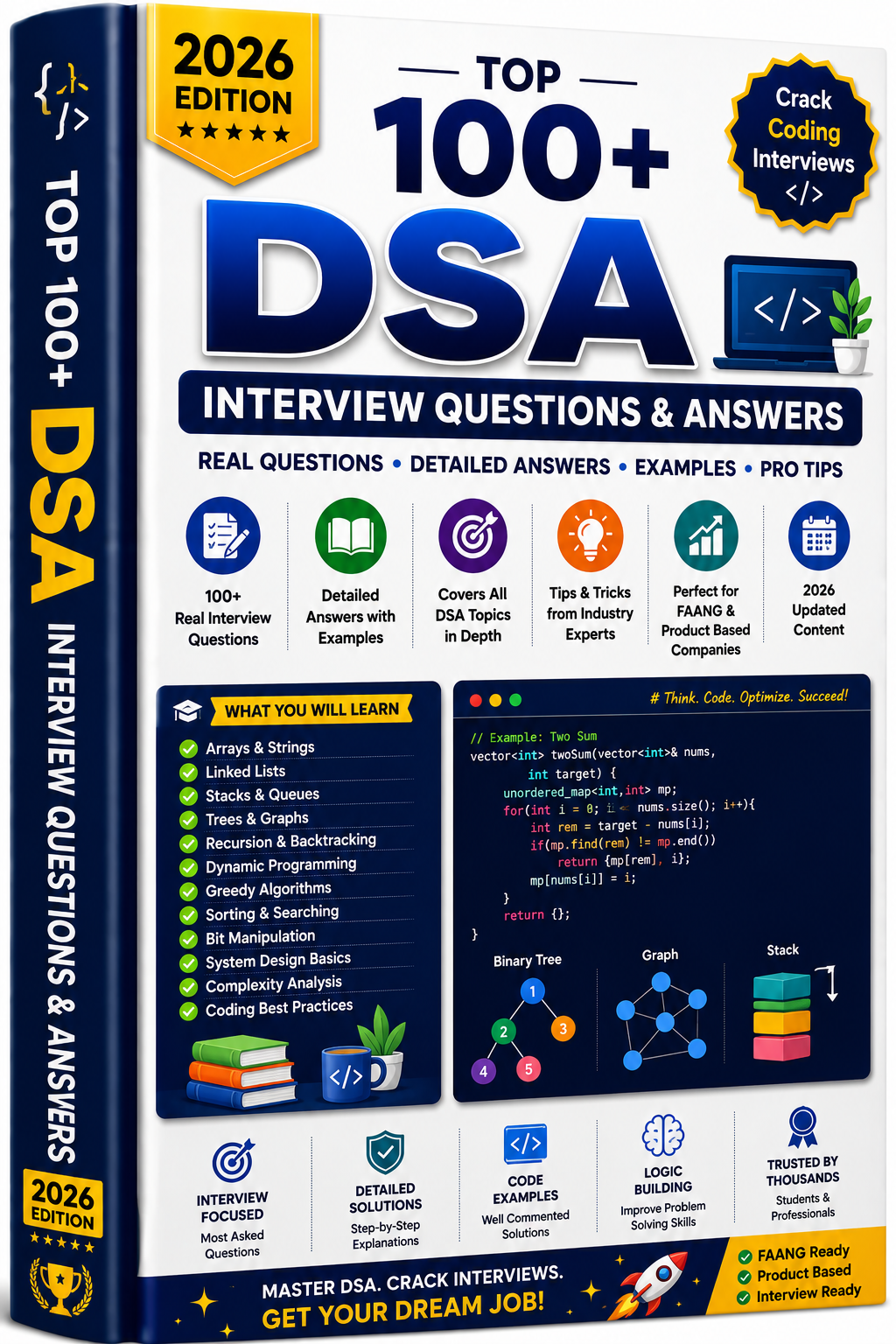 Top 100+ Real-Time DSA Interview Questions with Code – 2026 Edition