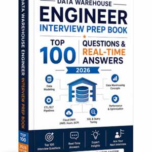 Data Warehouse Engineer Interview Prep Book β Top 100 Questions & Real-Time Answers (2026)