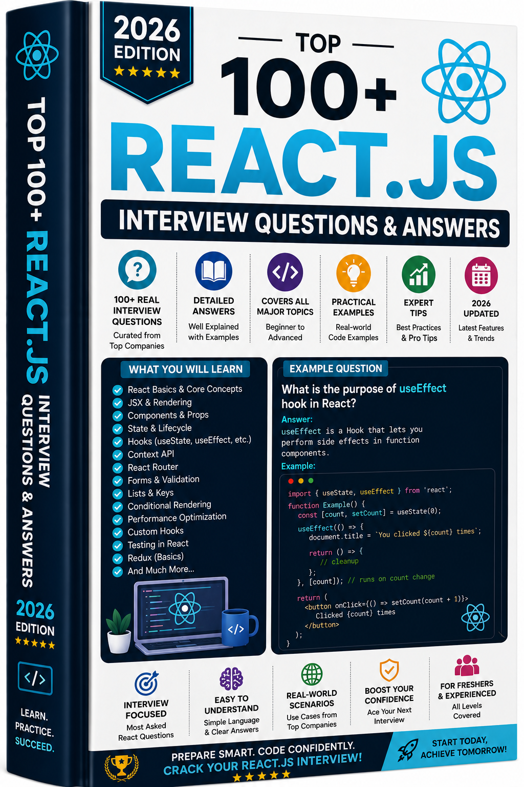 Top 100+ React.js Interview Questions (2026 Edition): Real-Time Scenarios with Expert Answers