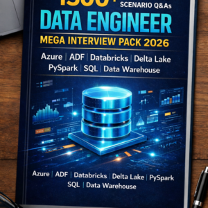 Data Engineer Mega Interview Pack 2026 β 1300+ Real-Time Scenario Q&As (Azure | ADF | Databricks | Delta Lake | PySpark | SQL | Data Warehouse)